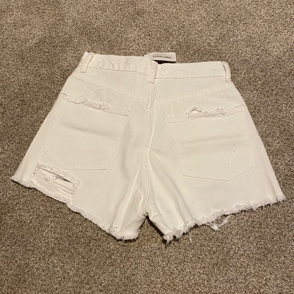 Buddy Love white distressed denim shorts - Picture 2 of 3